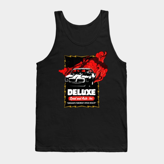 Vintage Muscle Car Dealer Tank Top by Kujo Vintage